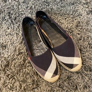 Navy Burberry Espadrille box included